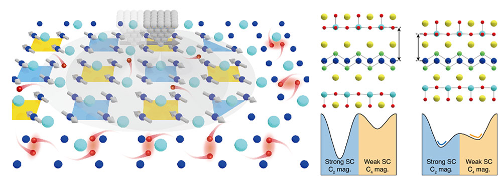 Controlling magnetism and superconductivity in atomic scale