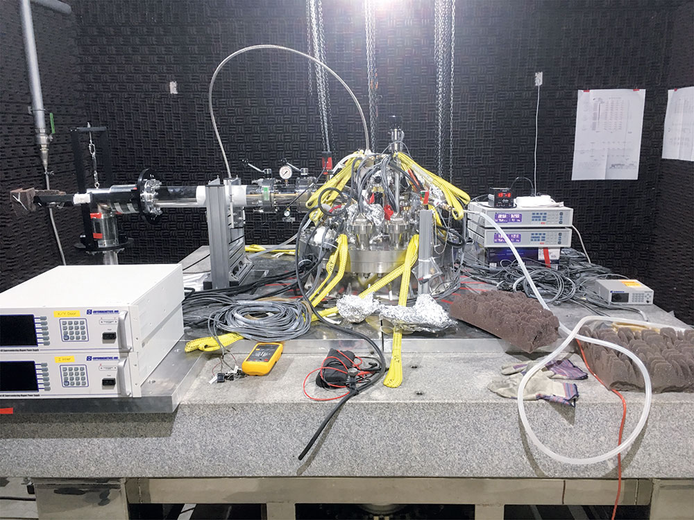 Figure 7. Upper view of our dilution refrigerator.